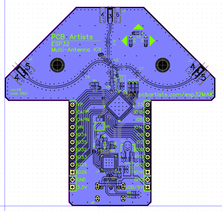 Esp Multiple Antenna Design Pcb Artists